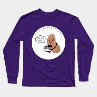 Asexual Pride: Inclusive Bean Long Sleeve T-Shirt